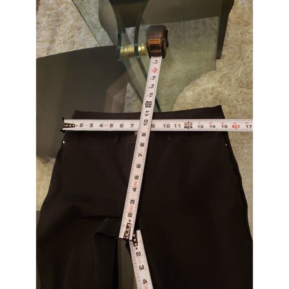 Chico's So Slimming Pants Women's Black Cotton Pockets Flat Front Skinny Leg M - Picture 11 of 11